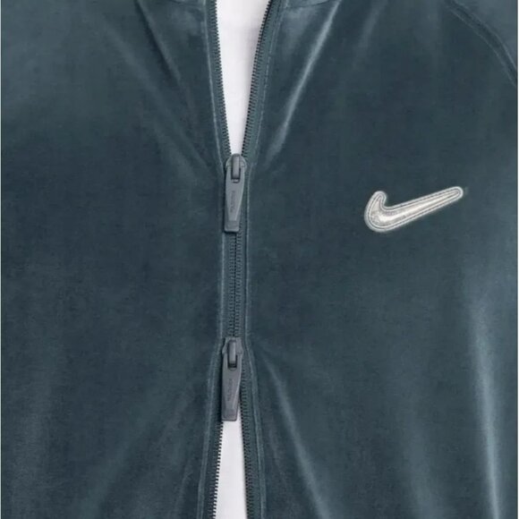 Nike x NOCTA Swarovski Velour Zip Travel Jacket Men's Size Large DV3734-454 - Picture 4 of 5